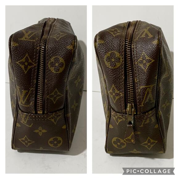Louis Vuitton Trousse Toiletry 28 Travel Pouch Cosmetic Bag Clutch Vintage - Picture 8 of 10